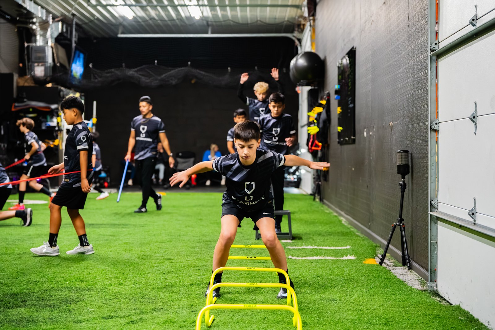 LJP Academy athletes developing movement and coordination
