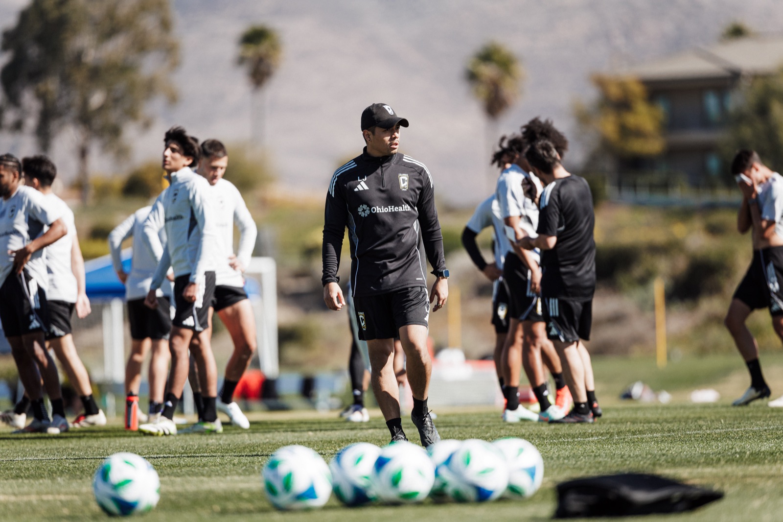 On the training ground